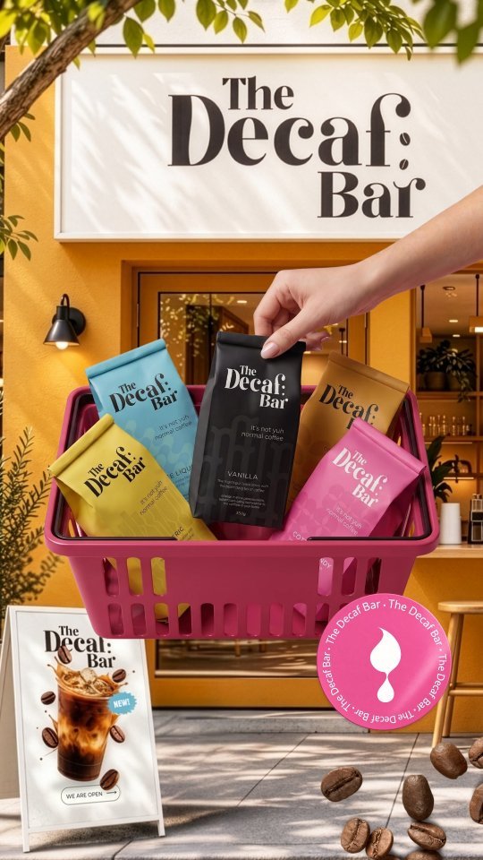 We put AI and a designer to the same test… 👀
Which version would you pick? 

The Decaf Bar is for sale — slide into our DMs for details! ☕️

--

Brand Identity, Brand Design, Packaging Design, Coffee Brand, Coffee Packaging, Menu Design, Brand Strategy, Food Branding, Coffee Culture, Decaf Coffee, Packaging Inspiration, Indian Brand Design,Turmeric Latte, Pumpkin Spice Latte, Caramel Latte, Chai Latte, Coffee Lovers, Food Packaging Design, Beverage Branding, Cafe Branding Food And Beverage Branding, Drink Packaging, Coffee Label, Startup Branding, New Brand Launch, Brand Launch, Mumbai Cafes, Branding Agency Mumbai, Packaging Designer Mumbai, Packaging Designer India, Design Studio India, Graphic Designer India, Freelance Designer India, D2C India

#BrandDesignerIndia #IndianCafeCulture #CoffeeBranding