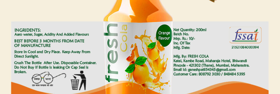 Fresh Cola Label Packaging