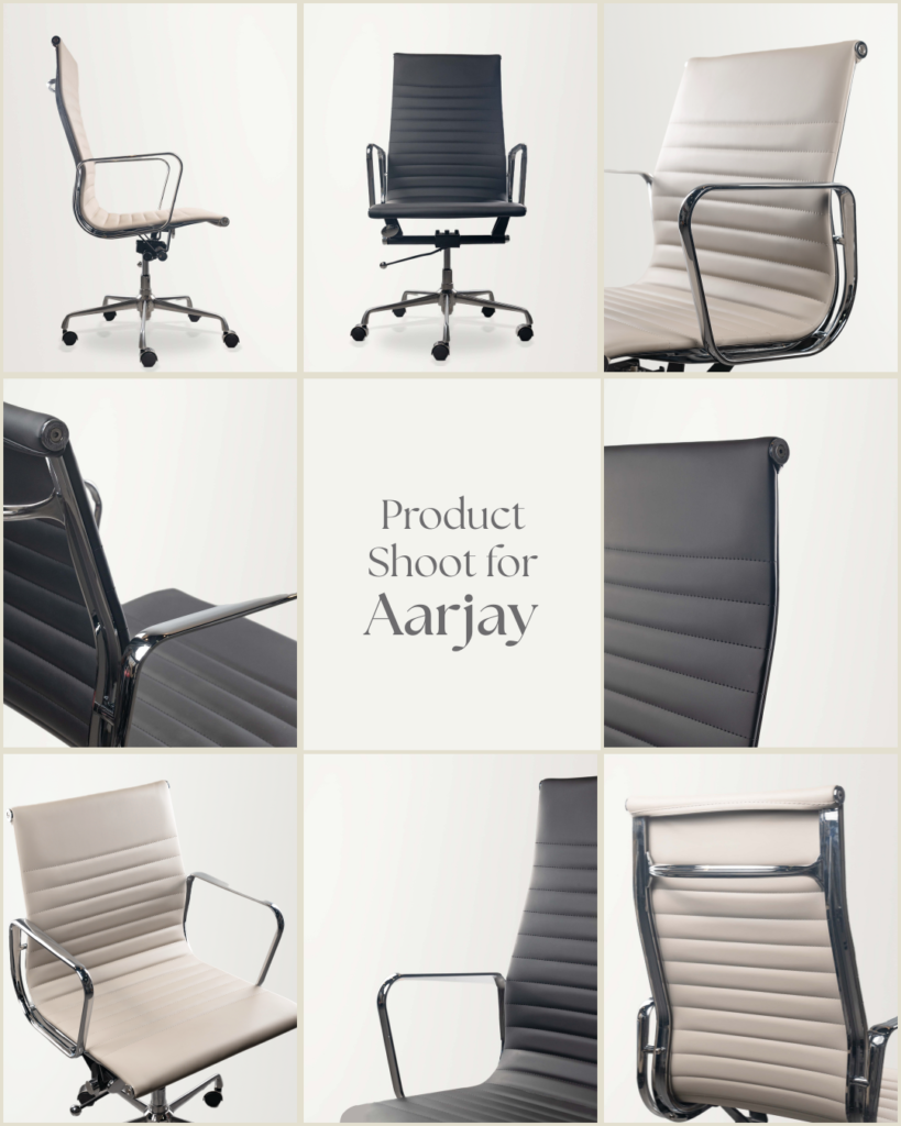 Product shoot for premium chairs brand