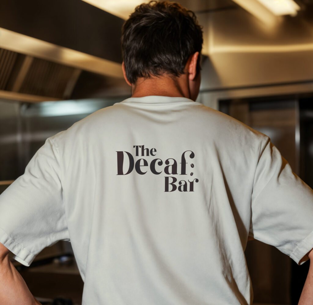 Chef Tshirt Mockup The Decaf Bar - By Scribbled Space