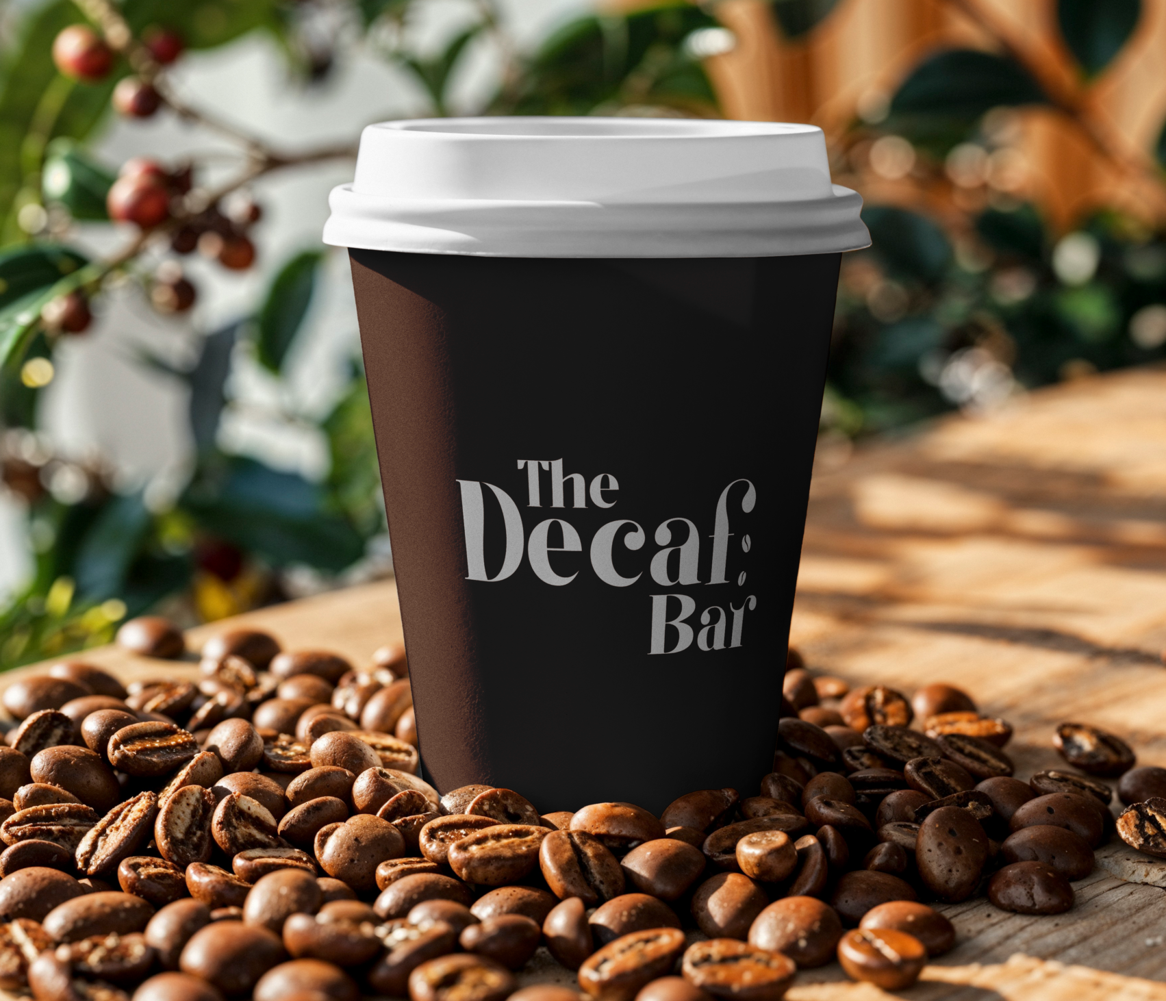 Coffee Cup Mockup - The Decaf Bar - By Scribbled Space