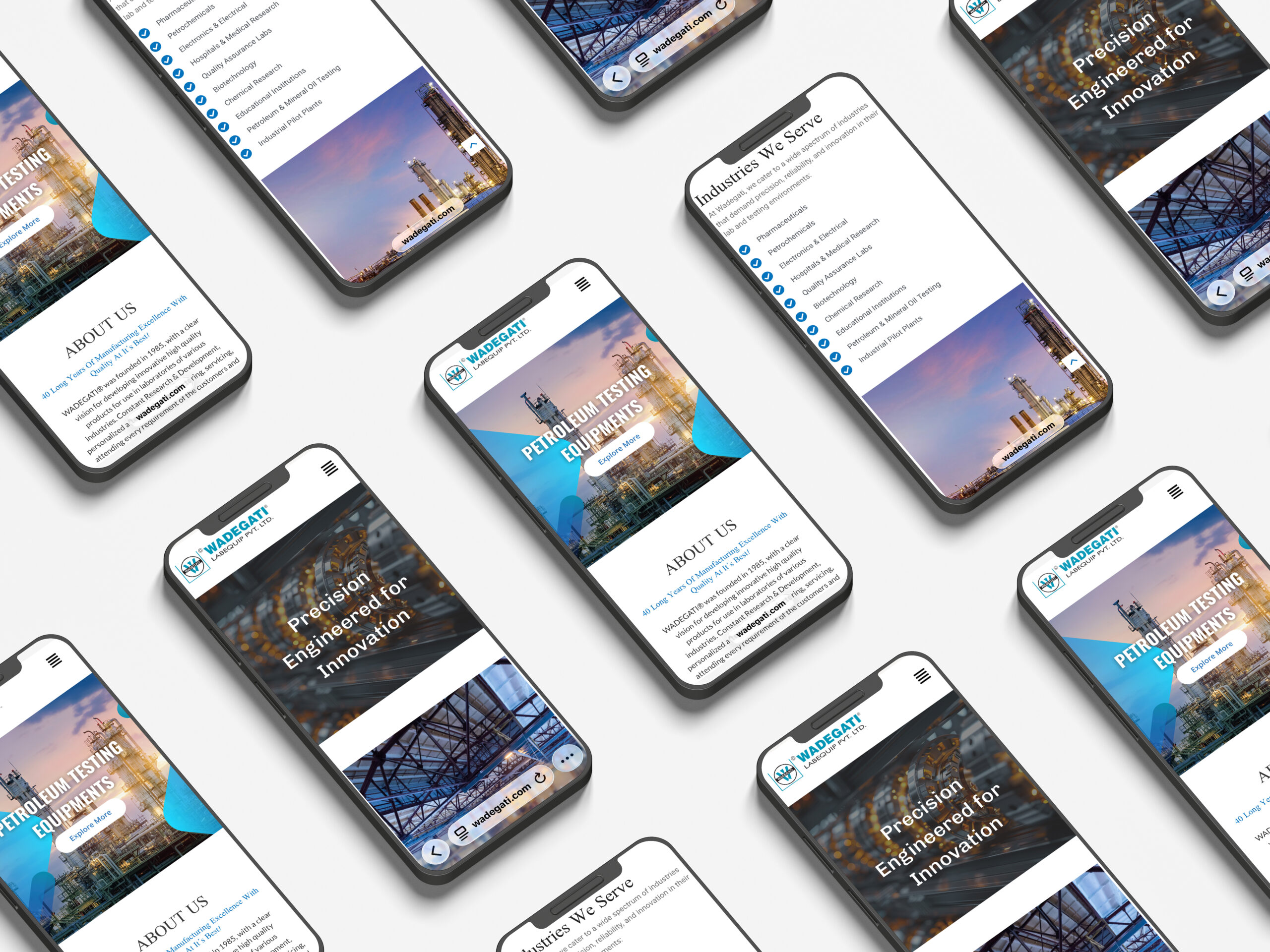 Mobile mockup - Wadegati website mockup