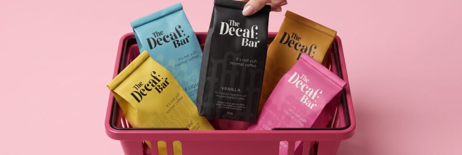 The Decaf Bar Packaging by Scribbled Space