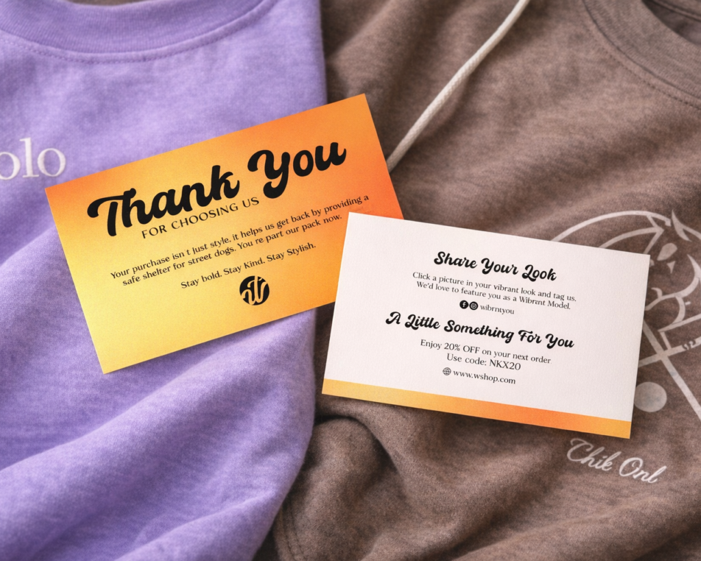 Thank You Card Mockup - By Scribbled Space