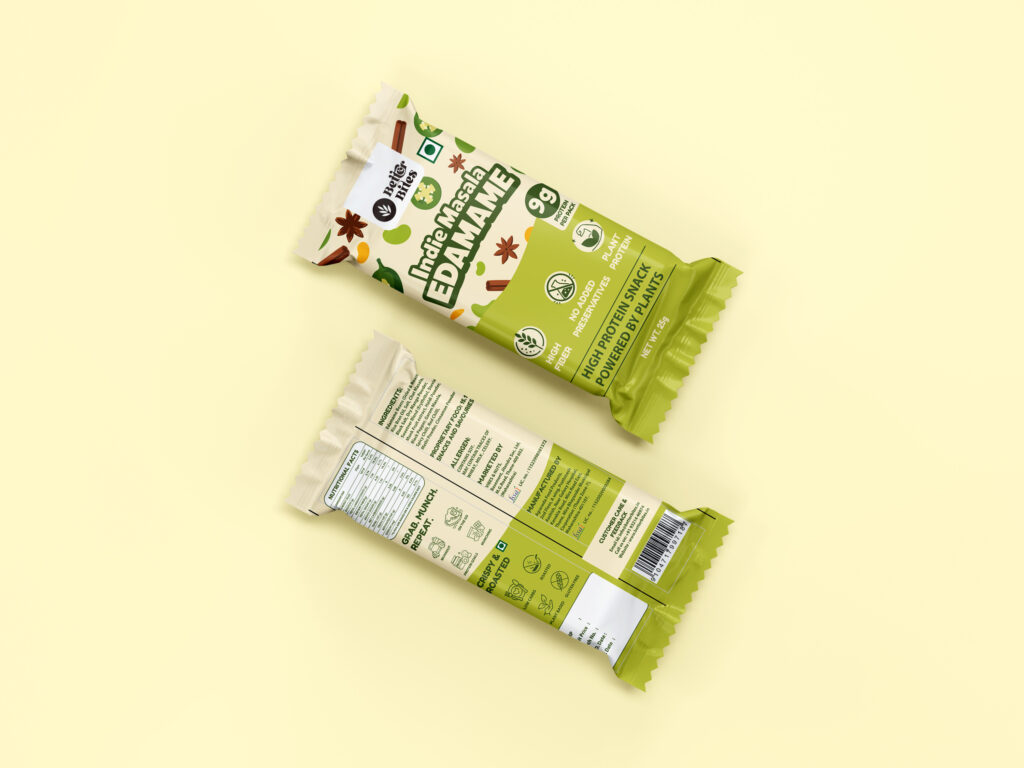 Better Bites Edamame Packaging Front and Back