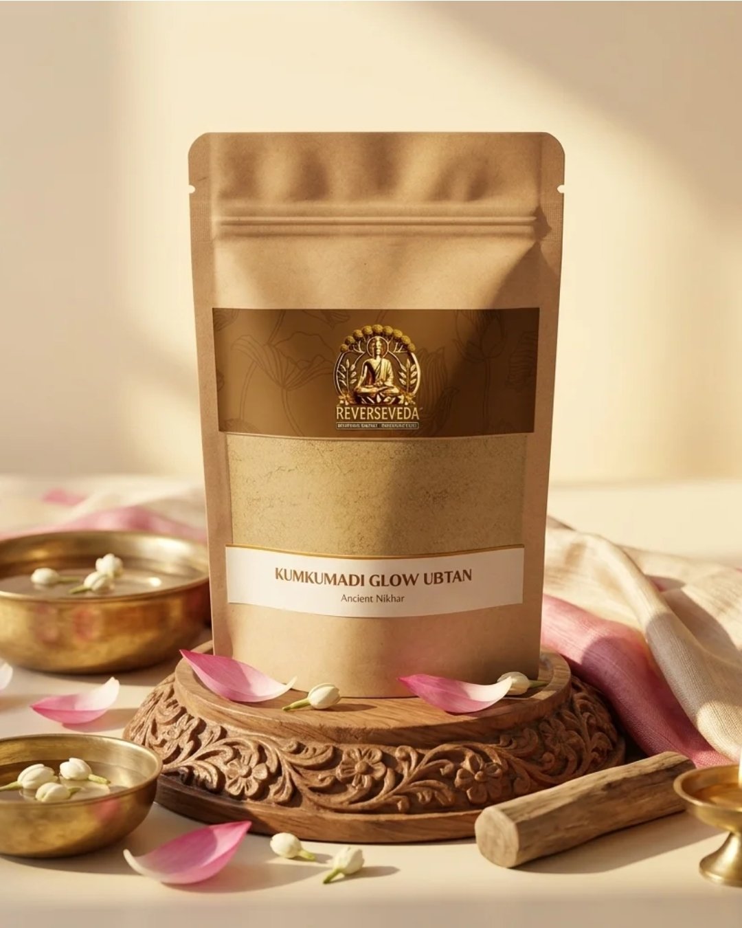 Reverse veda Ubtan Packaging Label