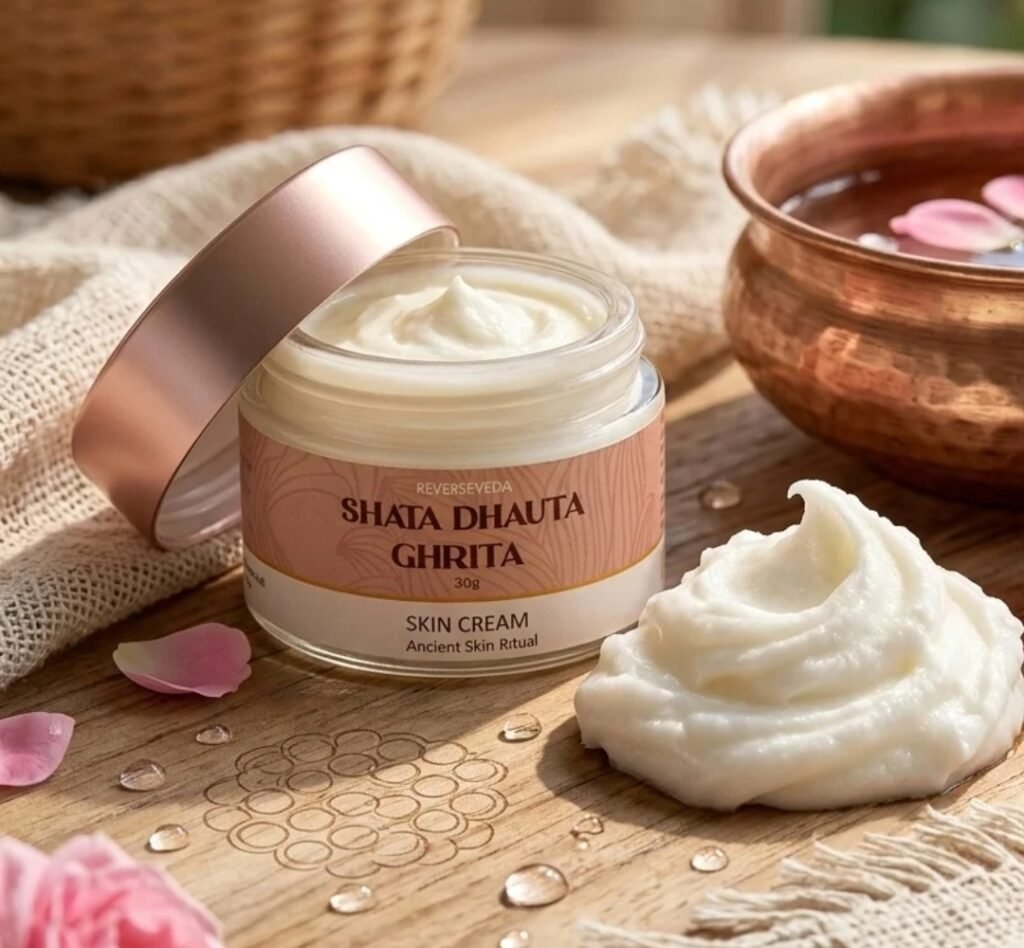 Shata Dhauta Ghrita Ayurveda Label Packagaing