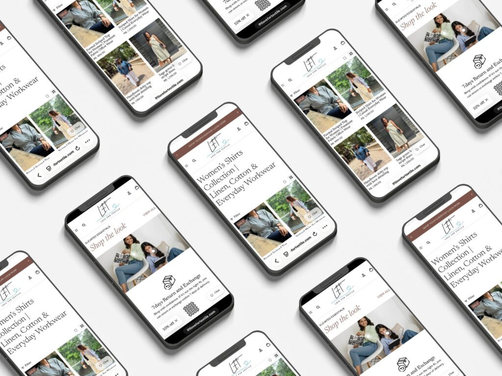 Love for textiles iphone mockup