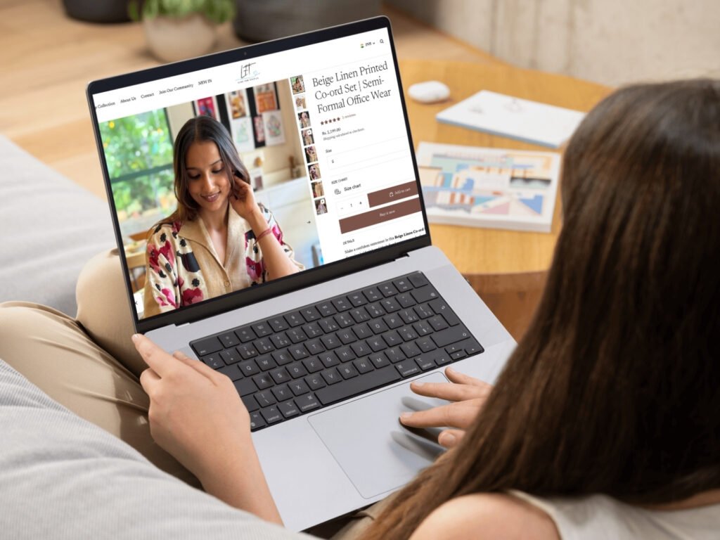 Love for textiles Website Laptop mockup
