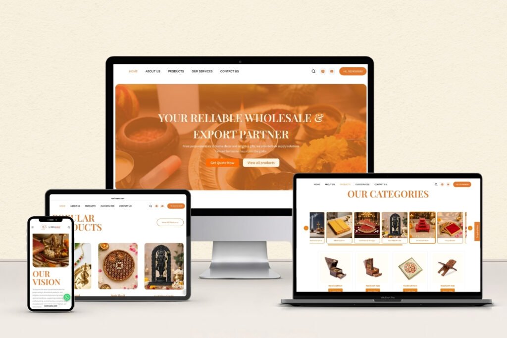 Navinchandra & Sons | Reliable Pooja Website Design by Scribbled Space