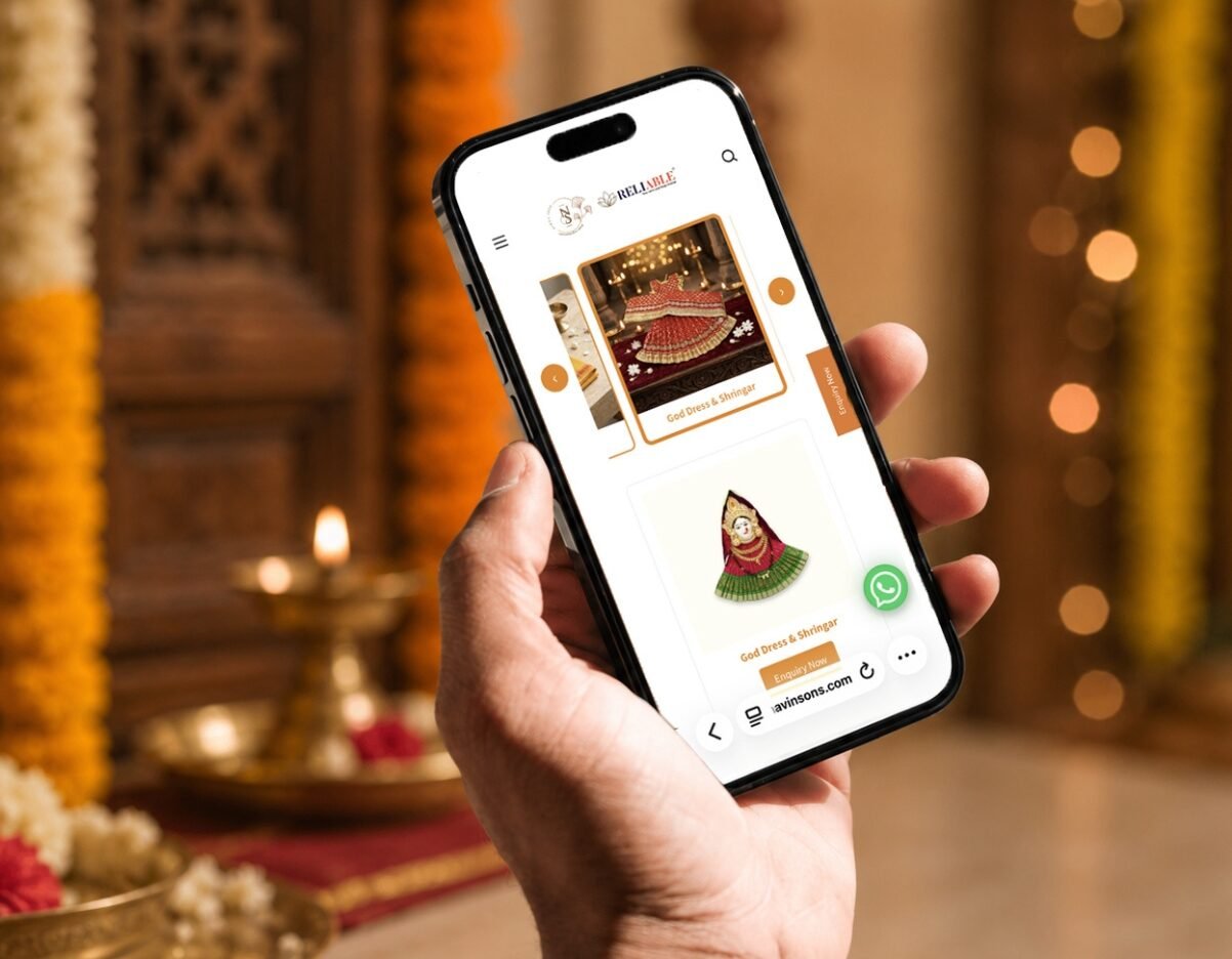 xNavinchandra & Sons | Reliable Pooja Website Design by Scribbled Space